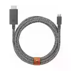 Кабель Native Union Belt Cable USB-C to HDMI Zebra 3 m (BELT-C-HDMI-ZEB-3)