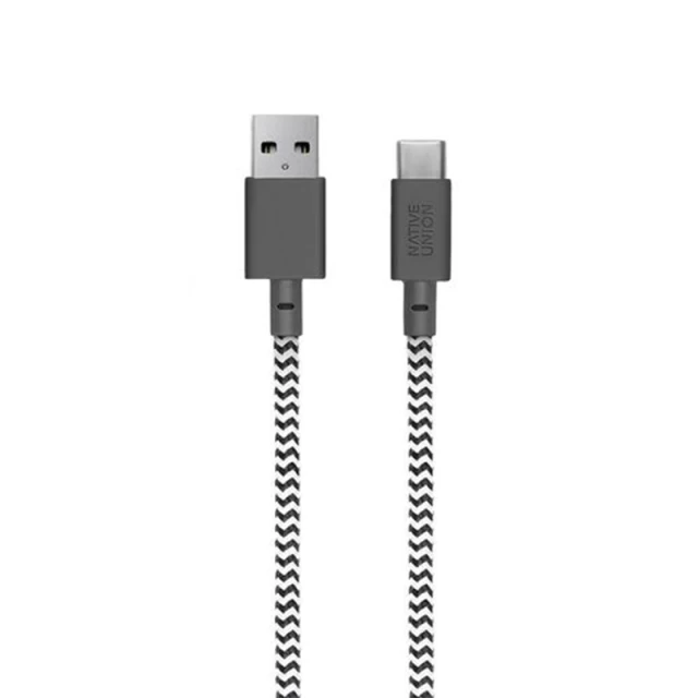Кабель Native Union Night Cable USB-A to USB-C Zebra 3 m (NCABLE-KV-AC-ZEB)