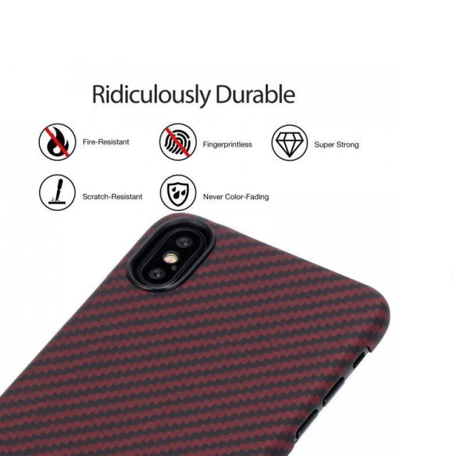 Чехол Pitaka Aramid Case Black/Red для iPhone XS Max (KI9003XM)