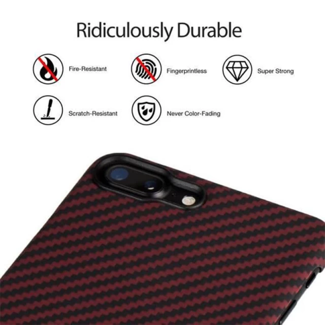 Чехол Pitaka Aramid Case Black/Red для iPhone 8 Plus/7 Plus (KI8003S)