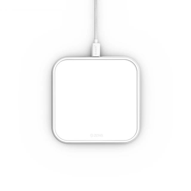Бездротовий зарядний пристрій Zens Single Aluminium Wireless Charger 10W White (ZESC11W/00)