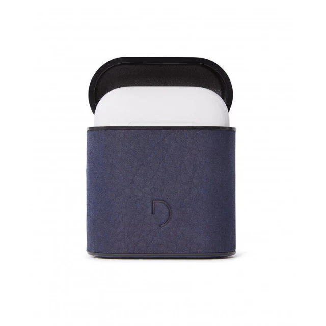 Чехол Decoded для AirPods 2/1 Italian Leather Indigo Blue for Charging/Wireless Case (D9APC2NY)