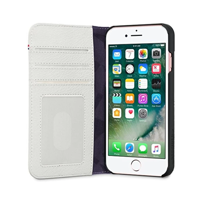 Шкіряний чохол Decoded Wallet Case для iPhone SE 2020/8/7/6s/6 White/Gray (DA6IPO7CW3WEGY)