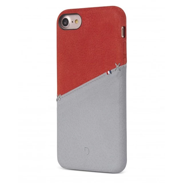 Чехол-бумажник Decoded Back Cover для iPhone SE 2020/8/7/6s/6 Red/Gray (DA6IPO7SO1RDGY)