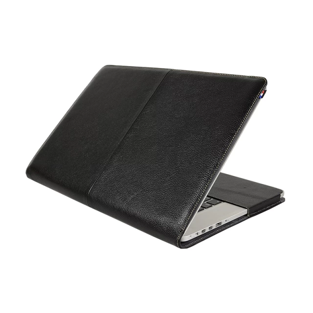 Чехол-книжка Decoded Slim Cover для MacBook Pro 15 (2010-2011) Leather Black (D2MPR15SC1BK)