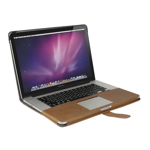Чехол-книжка Decoded Slim Cover для MacBook Pro 15 (2016-2019) Leather Light Brown (DA2MPR15SC1BN)