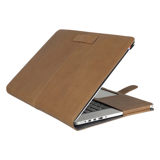 Чехол-книжка Decoded Slim Cover для MacBook Pro 15 (2016-2019) Leather Light Brown (DA2MPR15SC1BN)