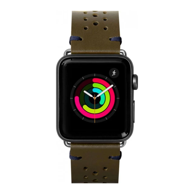 Ремінець LAUT HERITAGE для Apple Watch 49 | 45 | 44 | 42 mm Olive (LAUT_AWL_HE_GN)