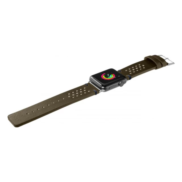 Ремінець LAUT HERITAGE для Apple Watch 49 | 45 | 44 | 42 mm Olive (LAUT_AWL_HE_GN)