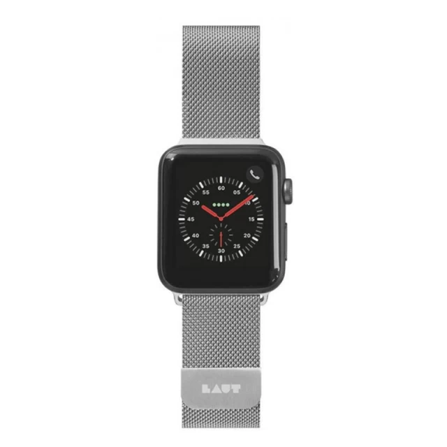 Ремінець LAUT STEEL LOOP для Apple Watch 49 | 45 | 44 | 42 mm Silver (LAUT_AWL_ST_SL)