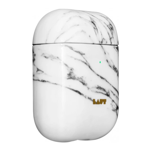Чохол LAUT HUEX ELEMENTS для AirPods 2/1 Marble White for Charging/Wireless Case (L_AP_HXE_MW)