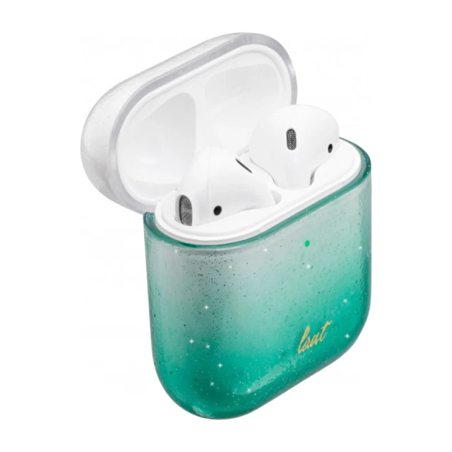 Чехол LAUT OMBRE SPARKLE для AirPods 2/1 Mint for Charging/Wireless Case (L_AP_OS_MT)
