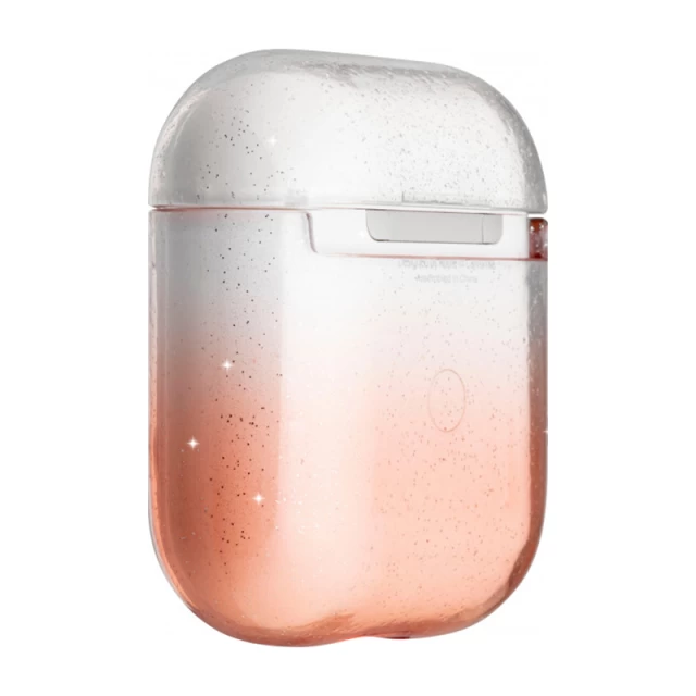 Чехол LAUT OMBRE SPARKLE для AirPods 2/1 Peach for Charging/Wireless Case (L_AP_OS_P)