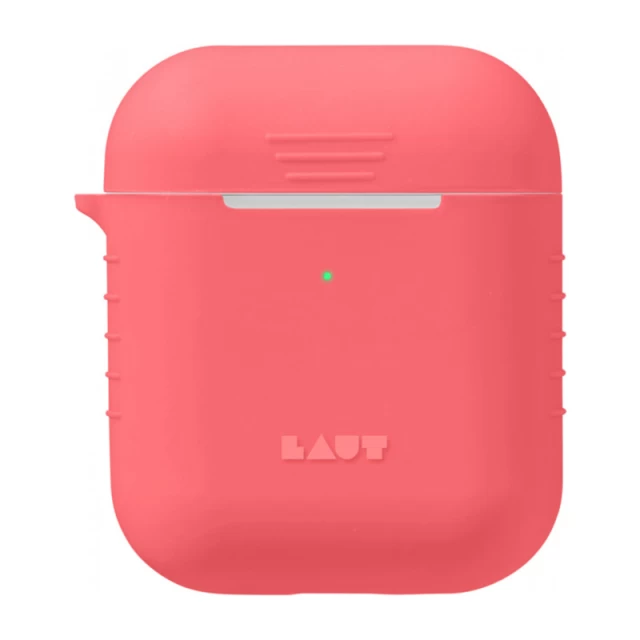 Чехол LAUT POD Neon для AirPods 2/1 Electric Coral for Charging/Wireless Case (L_AP_PN_R)