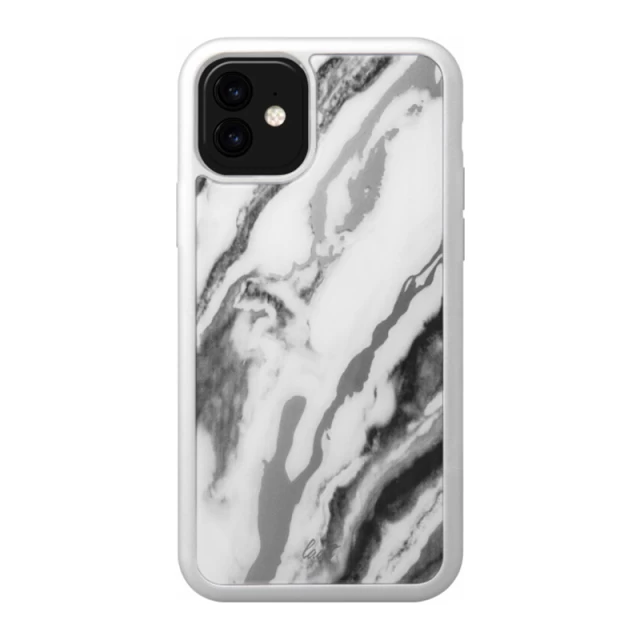 Чехол LAUT MINERAL GLASS 9H для iPhone 11 Mineral White (L_IP19M_MG_W)