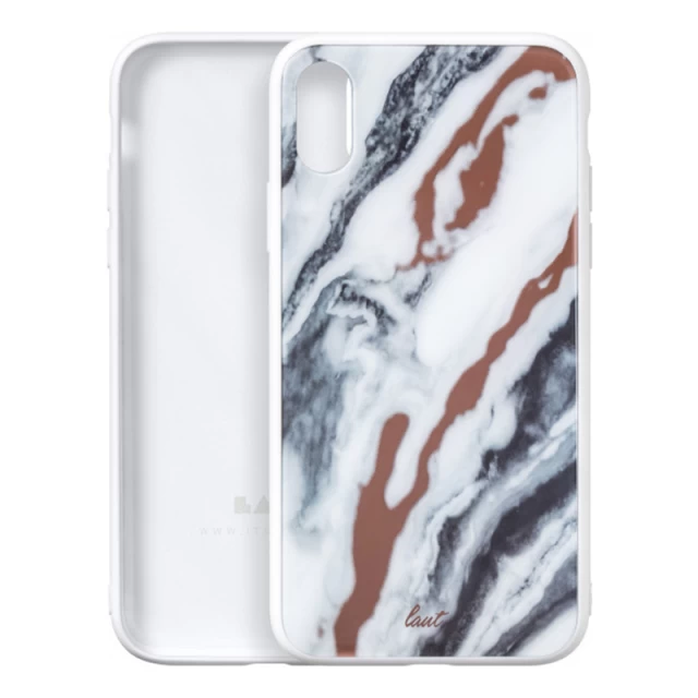 Чохол LAUT MINERAL GLASS 9H для iPhone X/XS Mineral White (LAUT_IP18-S_MG_MW)