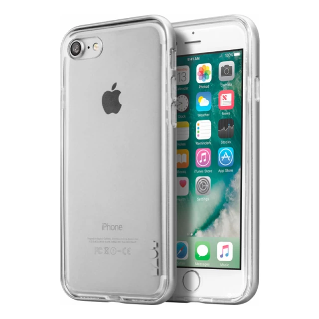 Чехол LAUT EXO-FRAME для iPhone SE 2020/8/7 Silver (LAUT_IP7_EX_SL)