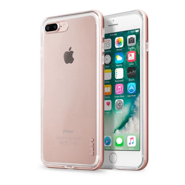 Чехол LAUT EXO-FRAME для iPhone 8 Plus/7 Plus Rose Gold (LAUT_IP7P_EX_RG)