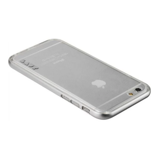 Чохол LAUT EXO-FRAME (+дві плівки на екран) для iPhone 6 Plus/6s Plus Silver (LAUT_IP6P_EX_SL)