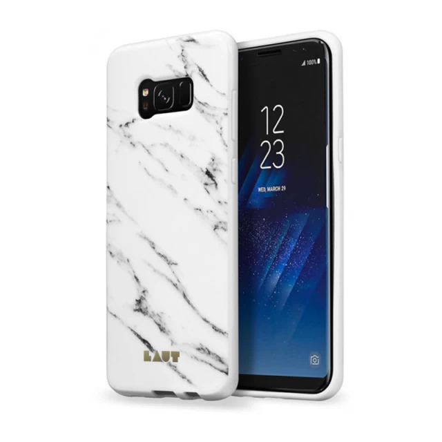 Чехол LAUT HUEX ELEMENTS для Samsung Galaxy S8 Marble White (LAUT_S8_HXE_MW)