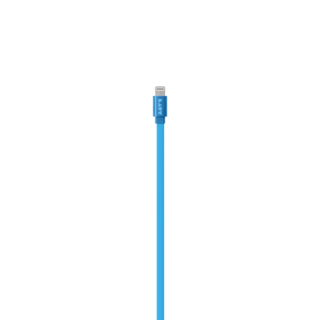 Кабель LAUT LINK USB-A to Lightning 1.2 m плоский Blue (LAUT_LK_LTN1.2_BL)