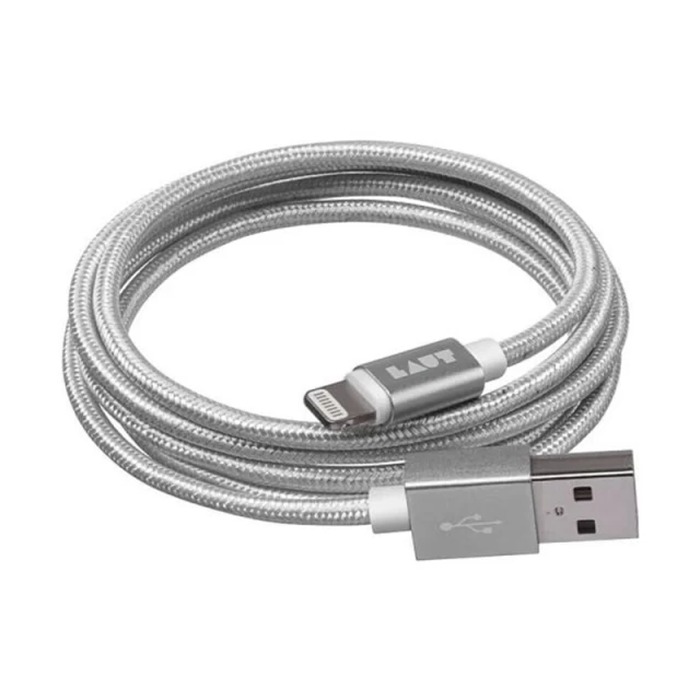 Кабель LAUT LINK Metallics USB-A to Lightning 1.2 m Silver (LAUT_LKM_LTN1.2_SL)
