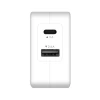 Мережевий зарядний пристрій Macally 12W USB-C | USB-A White (HOME24UC-EU)