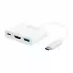 USB-хаб Macally Type-C to USB 3.0 with HDMI 4K and PD White (UCHDMI4K)