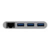 USB-хаб Macally Type-C to USB 3.0 with Gigabit Ethernet White (UCHUB3GB)