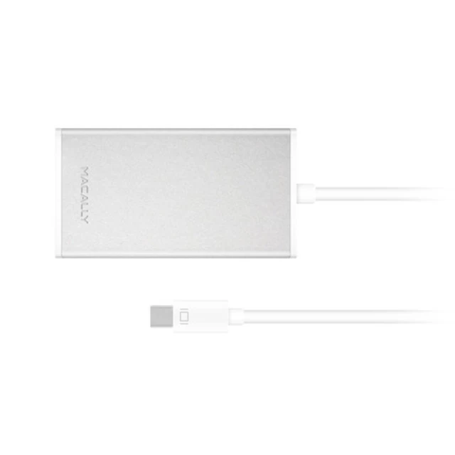 USB-хаб Macally Mini DisplayPort  to VGA with DVI and HDMI 4K Aluminium (MD-3N1-4K)