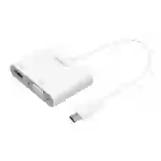 USB-хаб Macally Type-C to VGA with HDMI 4K White (UCVH4K)