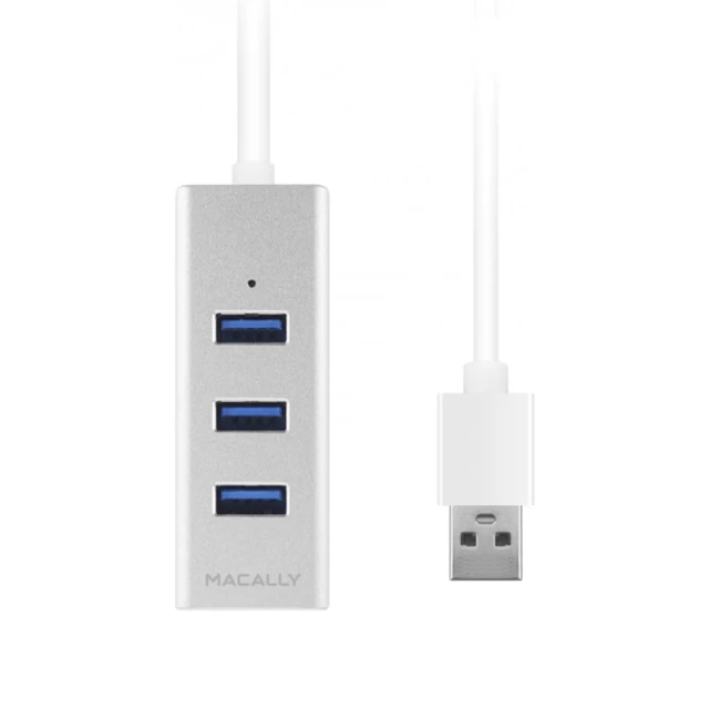 USB-хаб Macally USB-A 3.0 to USB-A 3.0 Aluminium (U3HUBA)
