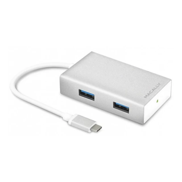 USB-хаб Macally Type-C to USB-A 3.0 Aluminium (UC3HUB)