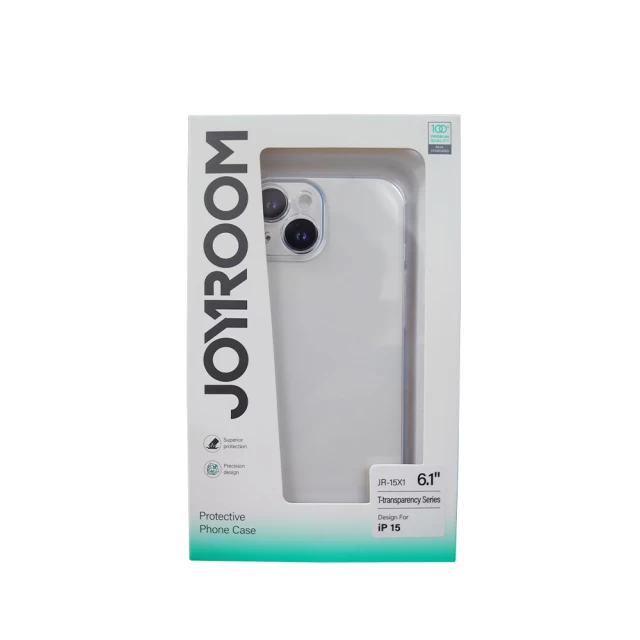 Чехол Joyroom Protective Phone Case для iPhone 15 Transparent (JR-15DB1)