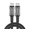 Кабель Acefast PD USB-С to USB-С 48W 1m Silver Black (C1-09)