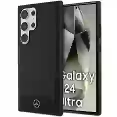 Чехол Mercedes Hardcase Leather Textured and Plain для Samsung Galaxy S24 Ultra (S928) Black with MagSafe (MEHMS24L23RBARK)