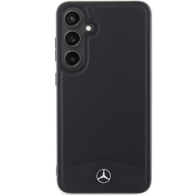 Чохол Mercedes Hardcase Leather Textured and Plain для Samsung Galaxy S24 (S921) Black with MagSafe (MEHMS24S23RBARK)