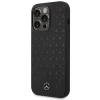 Чохол Mercedes Hardcase Silicone Stars Pattern для iPhone 15 Pro Max Black with MagSafe (MEHMP15XSIPBK)