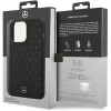 Чохол Mercedes Hardcase Silicone Stars Pattern для iPhone 15 Pro Max Black with MagSafe (MEHMP15XSIPBK)