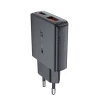 Мережевий зарядний пристрій Acefast GaN 30W PD USB-A | USB-C Black (A69)
