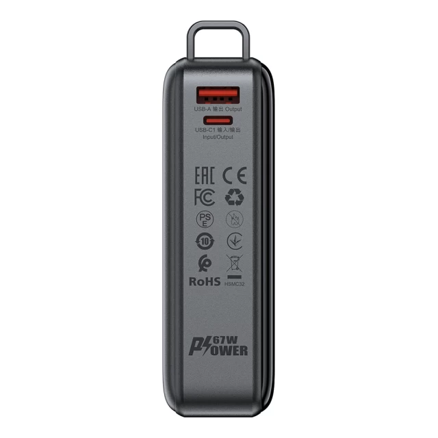 Портативний зарядний пристрій Acefast M4 PD 67W 20000 mAh USB-A | 3xUSB-C Black (AFM4B)