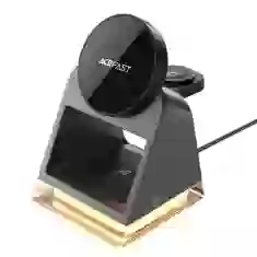 Бездротовий зарядний пристрій Acefast 3-in-1 20W Black with MagSafe (E17)