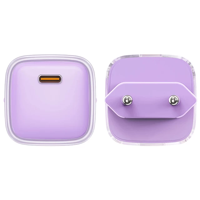 Мережевий зарядний пристрій Acefast GaN PD 30W USB-C Purple (A53-purple)