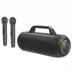 Портативная колонка Acefast Wireless Karaoke Speaker with 2 Microphones Black (K1)