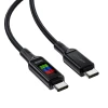 Кабель Acefast Display Cable USB-С to USB-С 1.2m 100W Black (C7-03)