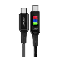 Кабель Acefast Display Cable USB-С to USB-С 1.2m 100W Black (C7-03)
