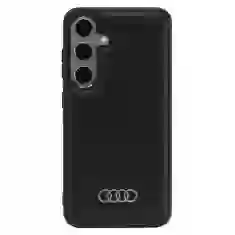 Чохол Audi Synthetic Leather для Samsung Galaxy S24 (S921) Black with MagSafe (AU-TPUPCMS24-Q5/D1-BK)