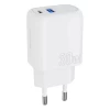 Сетевое зарядное устройство Proove Silicone Power Plus 30W USB-C | USB-A White (WCSP3011002)