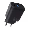 Сетевое зарядное устройство Proove Silicone Power Plus 30W USB-C | USB-A Black (WCSP3011001)