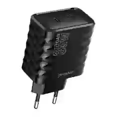 Сетевое зарядное устройство Proove Speed Surge Gan 35W 2xUSB-C Black (WCSS30020001)